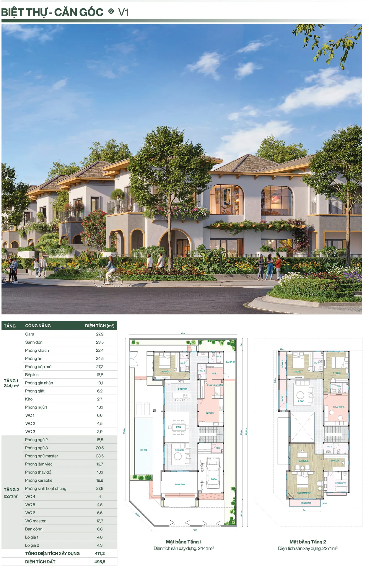 BIỆT THỰ - CĂN GÓC - V1